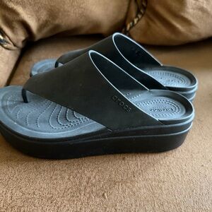CROCS LiteRide Black Slides